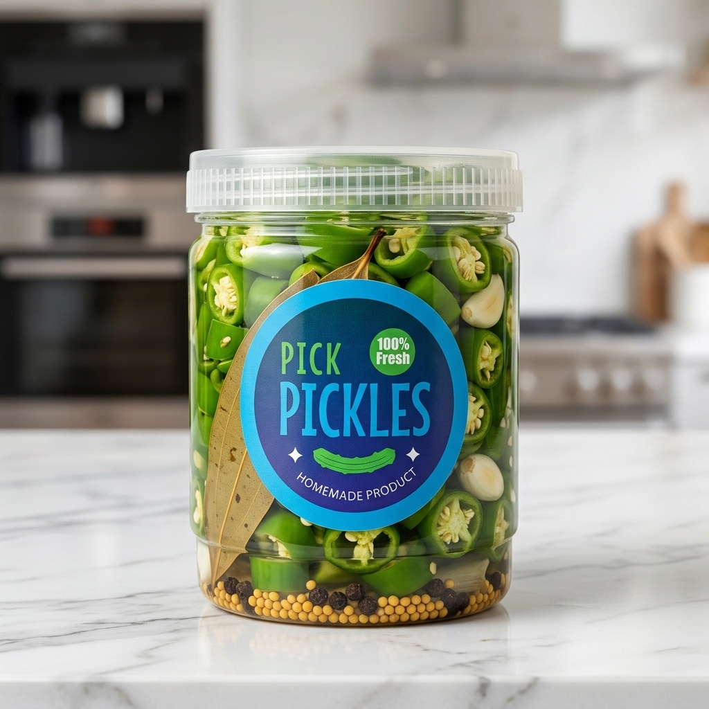 Pickled Green Peppers